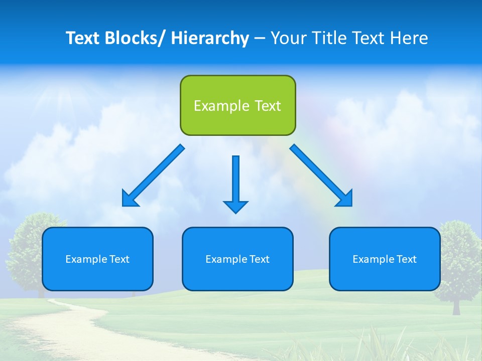 Meadow Sunny Grass PowerPoint Template