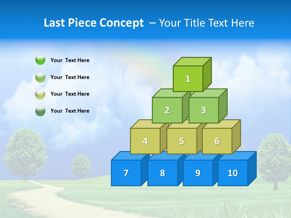 Meadow Sunny Grass PowerPoint Template