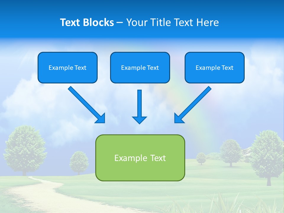 Meadow Sunny Grass PowerPoint Template