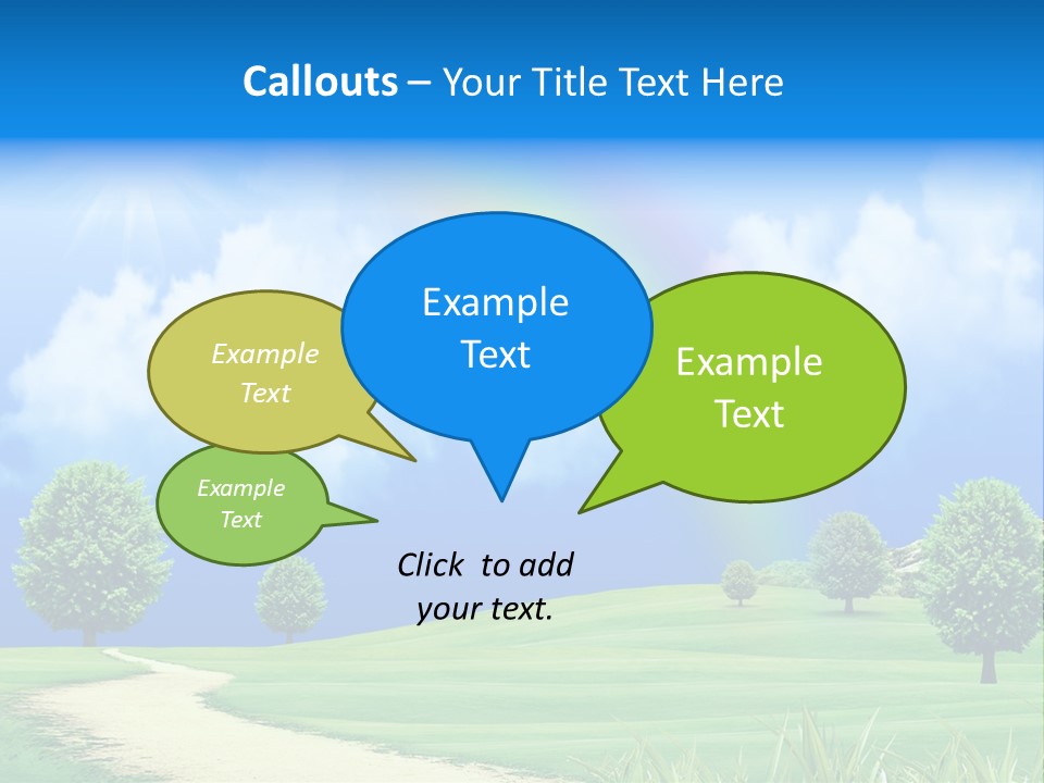 Meadow Sunny Grass PowerPoint Template