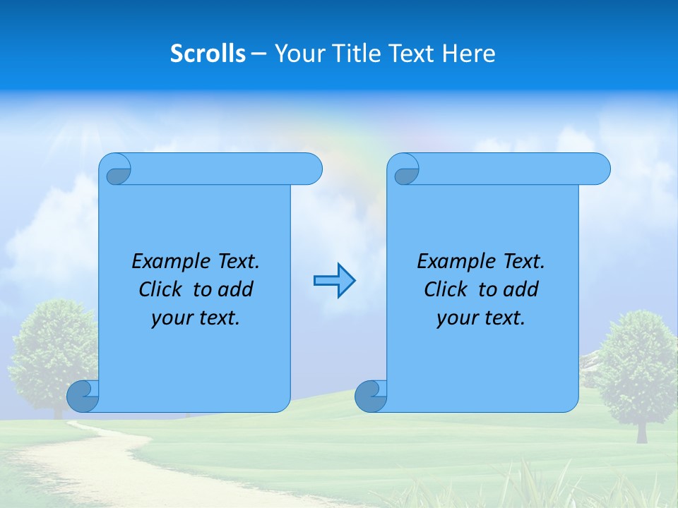 Meadow Sunny Grass PowerPoint Template