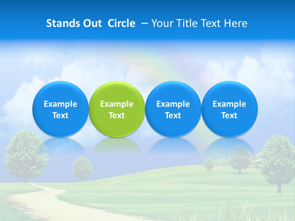 Meadow Sunny Grass PowerPoint Template