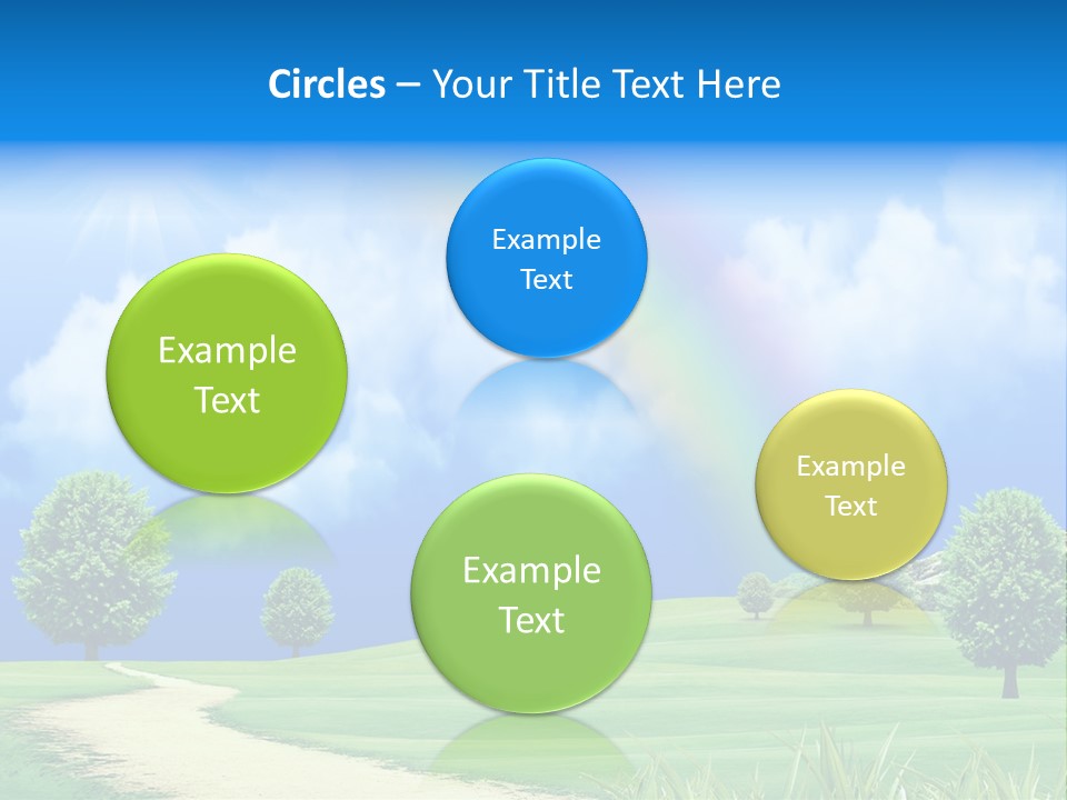 Meadow Sunny Grass PowerPoint Template