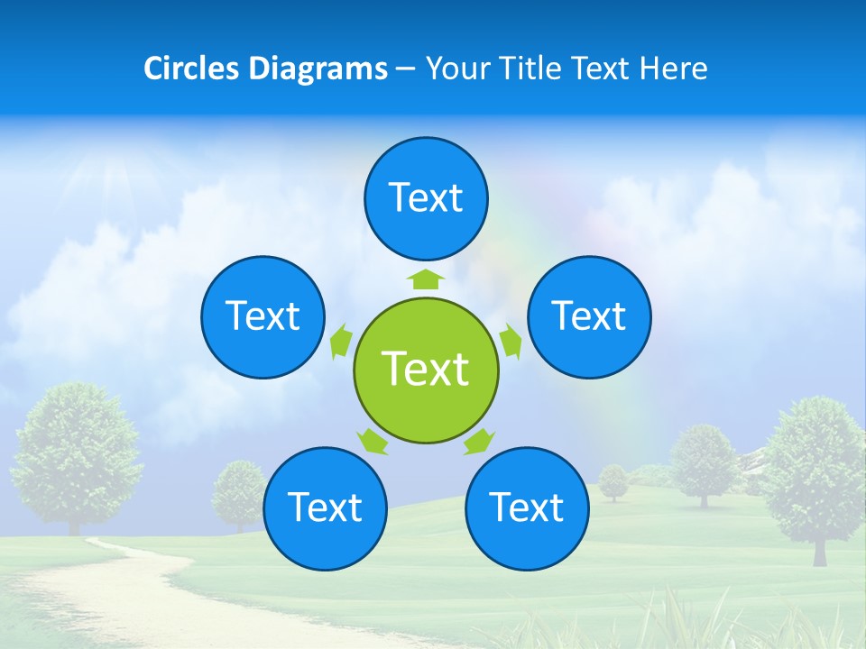 Meadow Sunny Grass PowerPoint Template