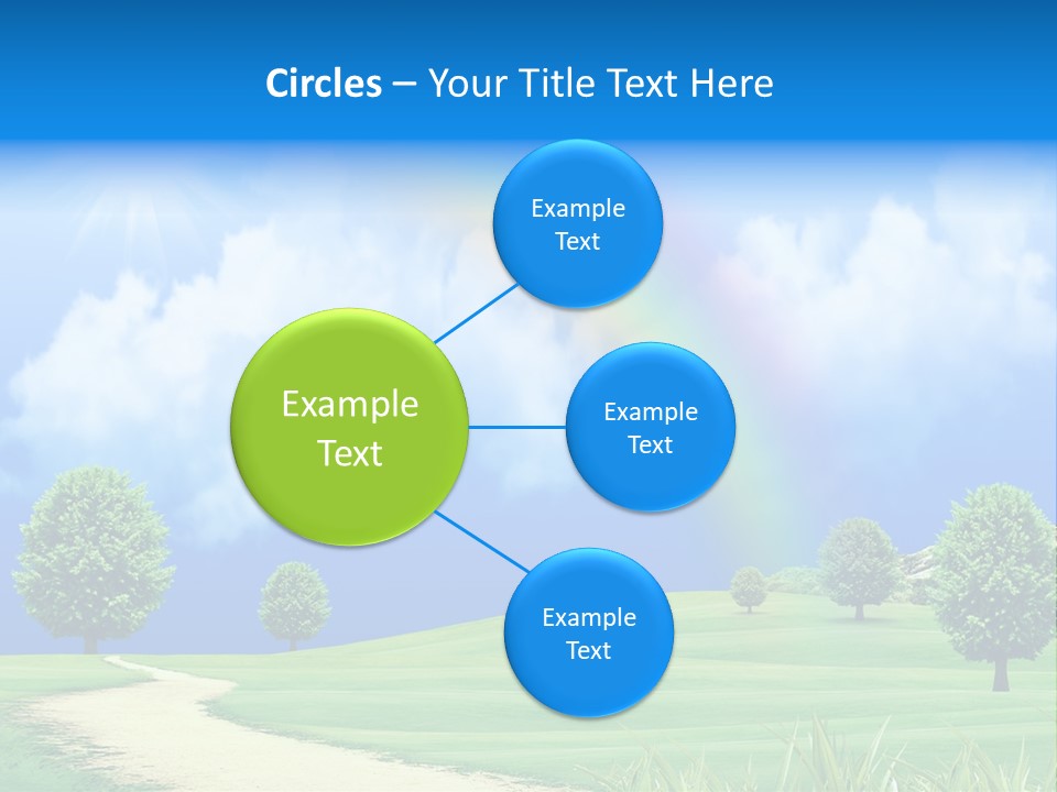 Meadow Sunny Grass PowerPoint Template