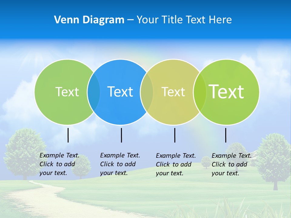 Meadow Sunny Grass PowerPoint Template