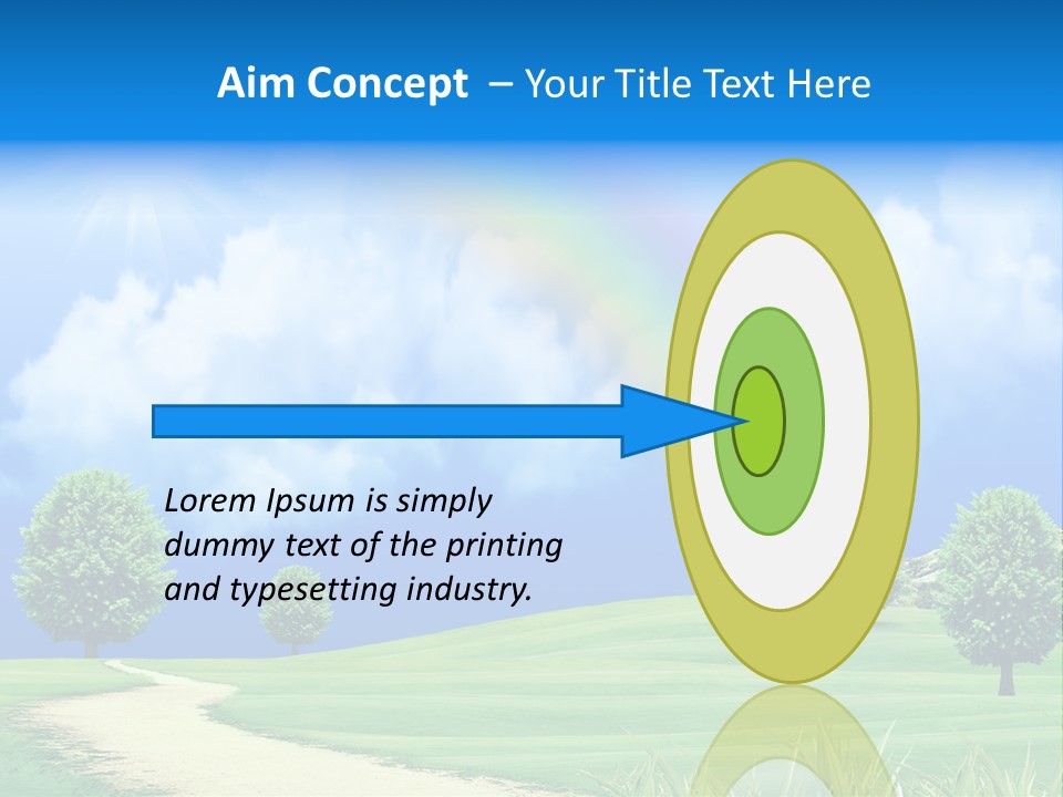 Meadow Sunny Grass PowerPoint Template