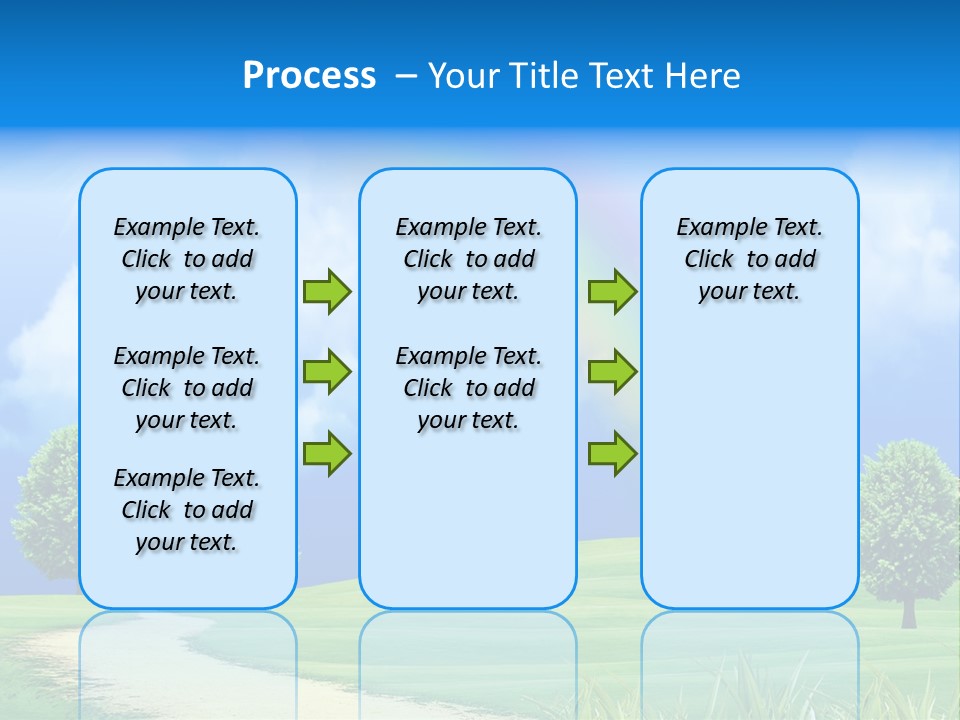 Meadow Sunny Grass PowerPoint Template