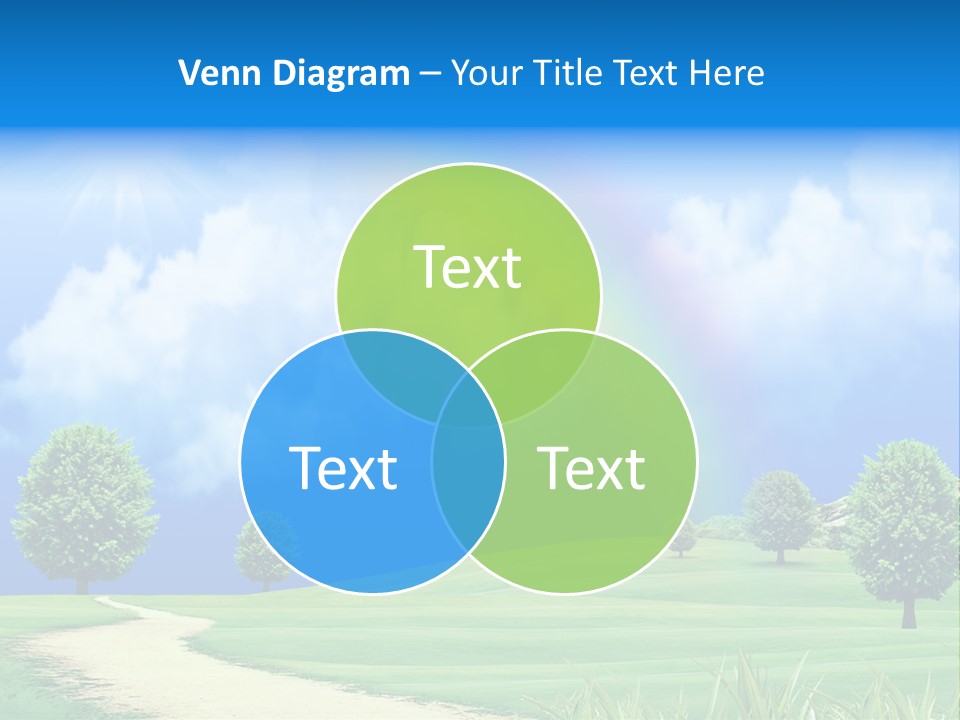 Meadow Sunny Grass PowerPoint Template