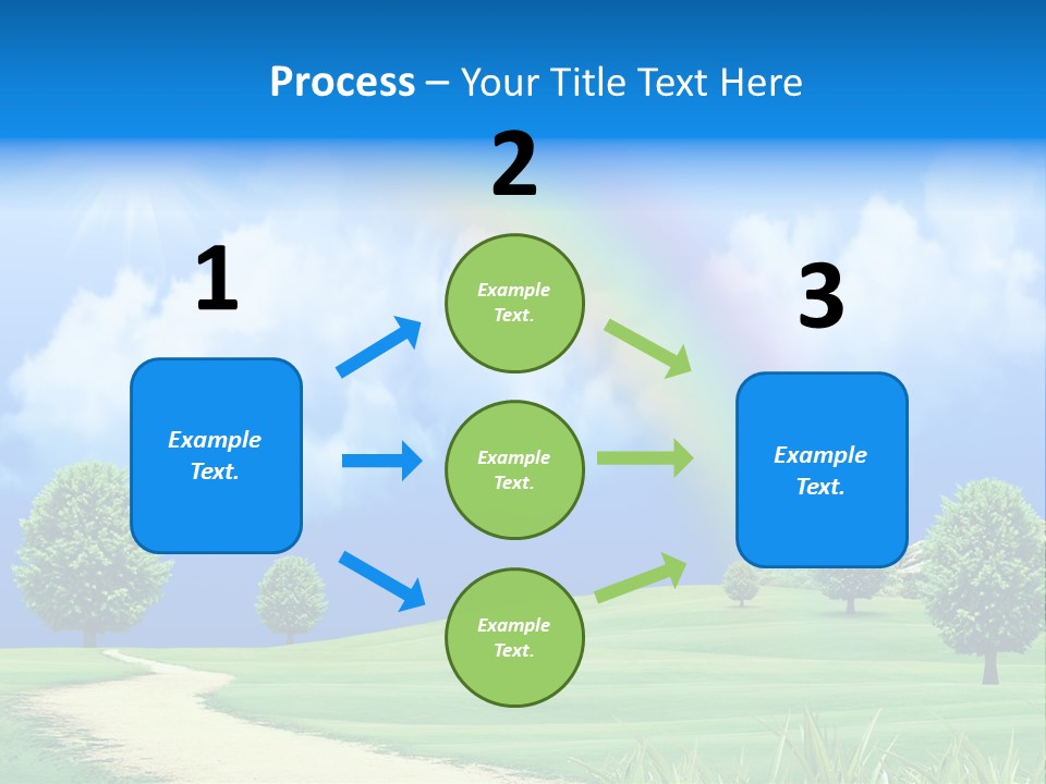 Meadow Sunny Grass PowerPoint Template