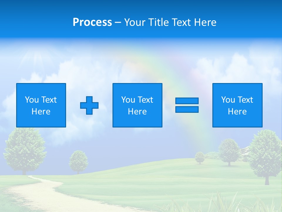 Meadow Sunny Grass PowerPoint Template