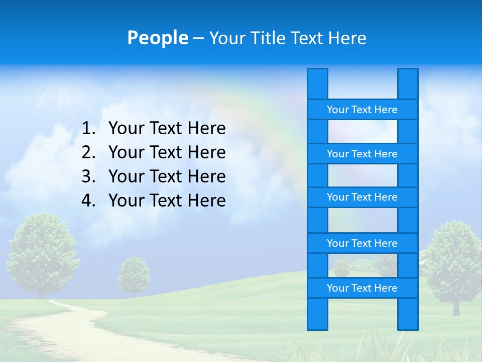 Meadow Sunny Grass PowerPoint Template
