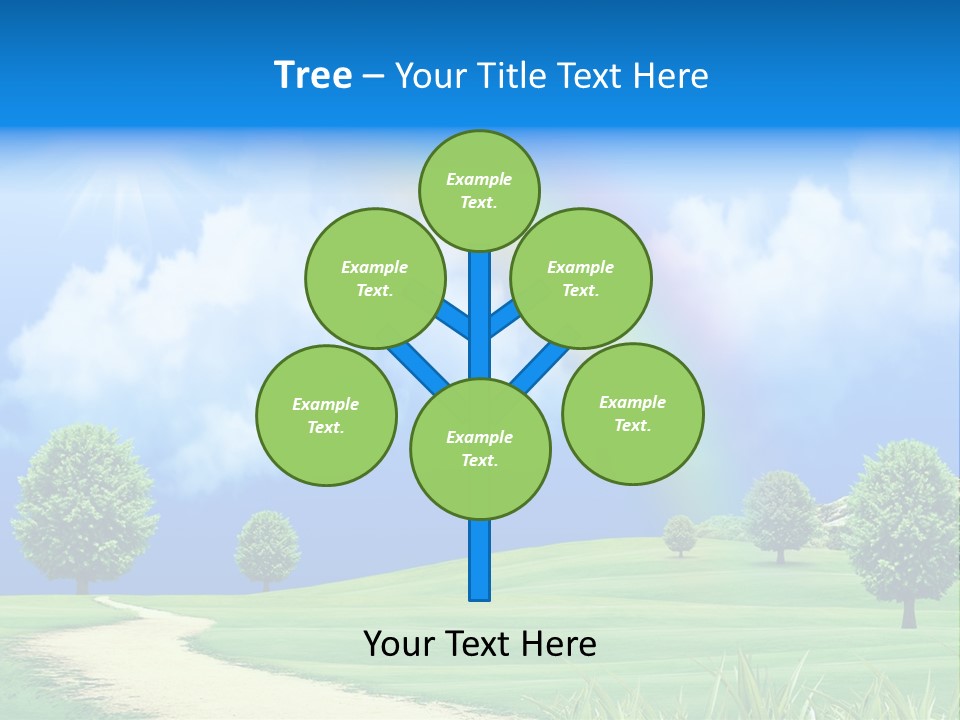 Meadow Sunny Grass PowerPoint Template