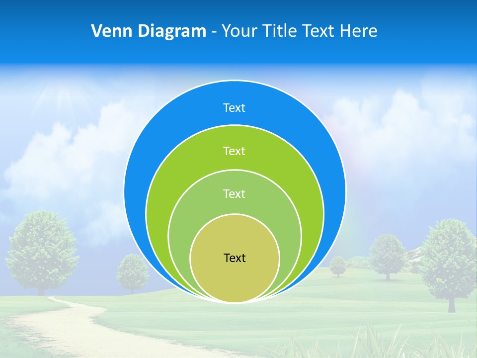 Meadow Sunny Grass PowerPoint Template