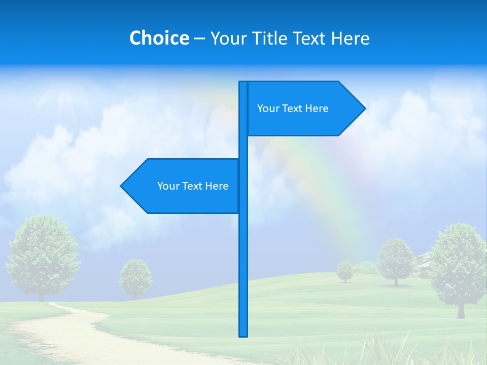 Meadow Sunny Grass PowerPoint Template