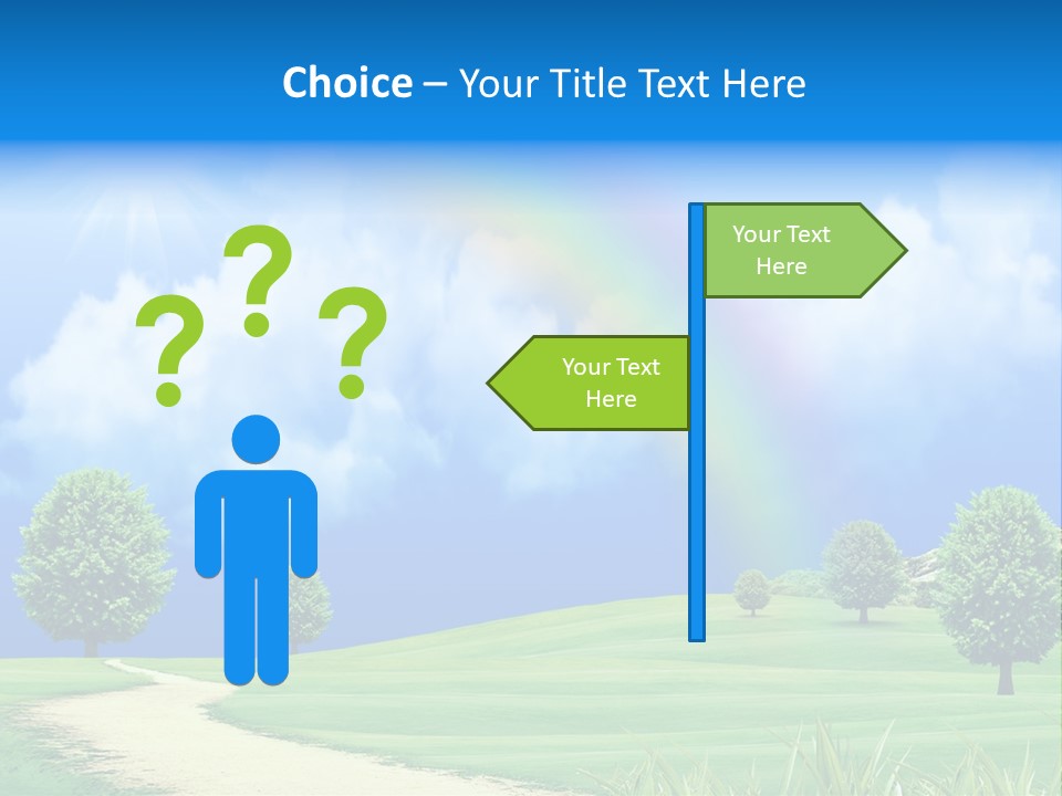 Meadow Sunny Grass PowerPoint Template