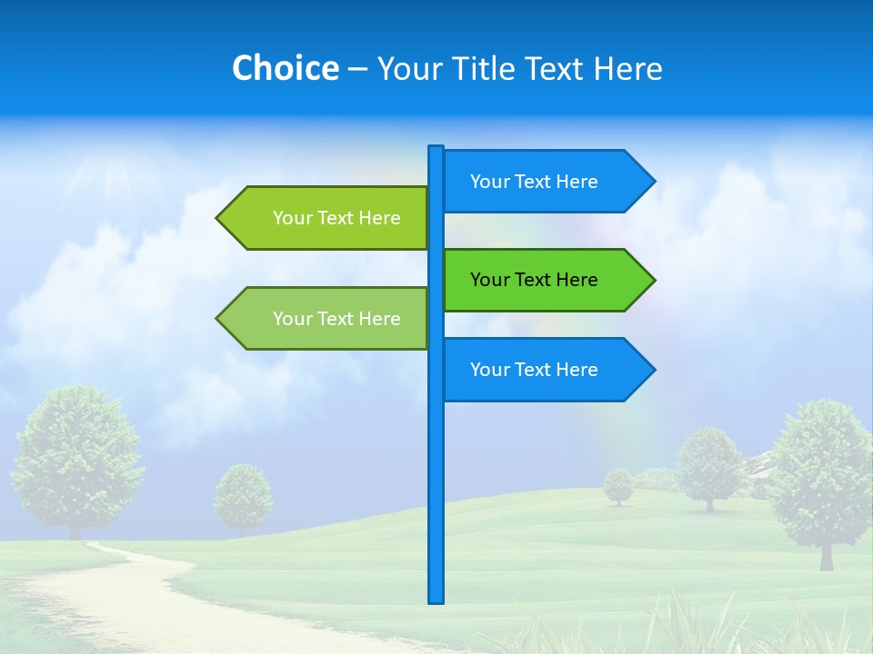 Meadow Sunny Grass PowerPoint Template