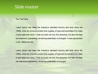 Summer Leave Nature PowerPoint Template
