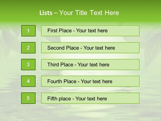 Summer Leave Nature PowerPoint Template