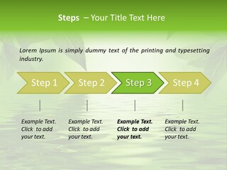 Summer Leave Nature PowerPoint Template
