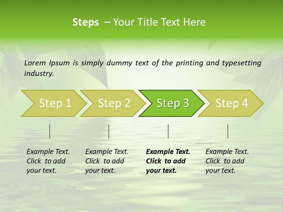 Summer Leave Nature PowerPoint Template