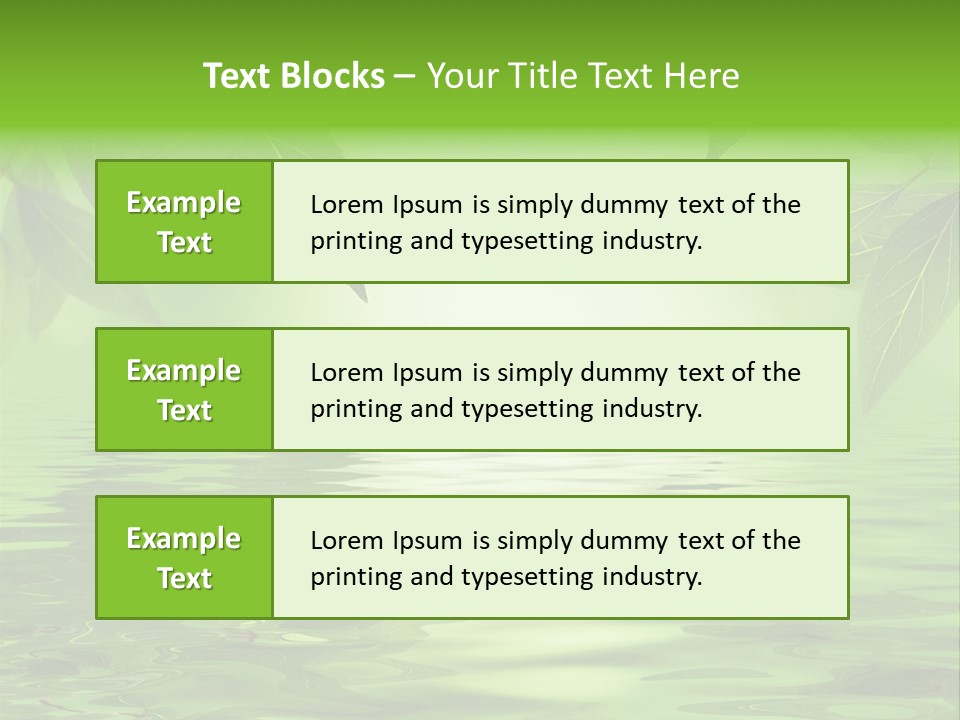 Summer Leave Nature PowerPoint Template