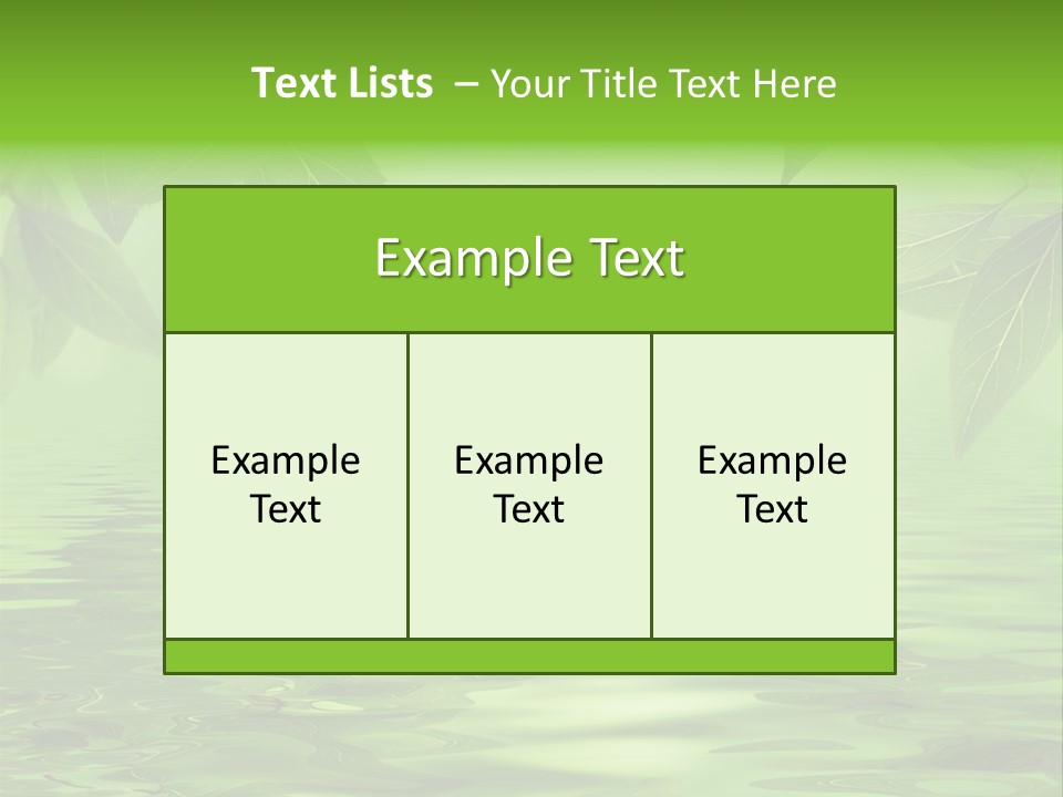 Summer Leave Nature PowerPoint Template