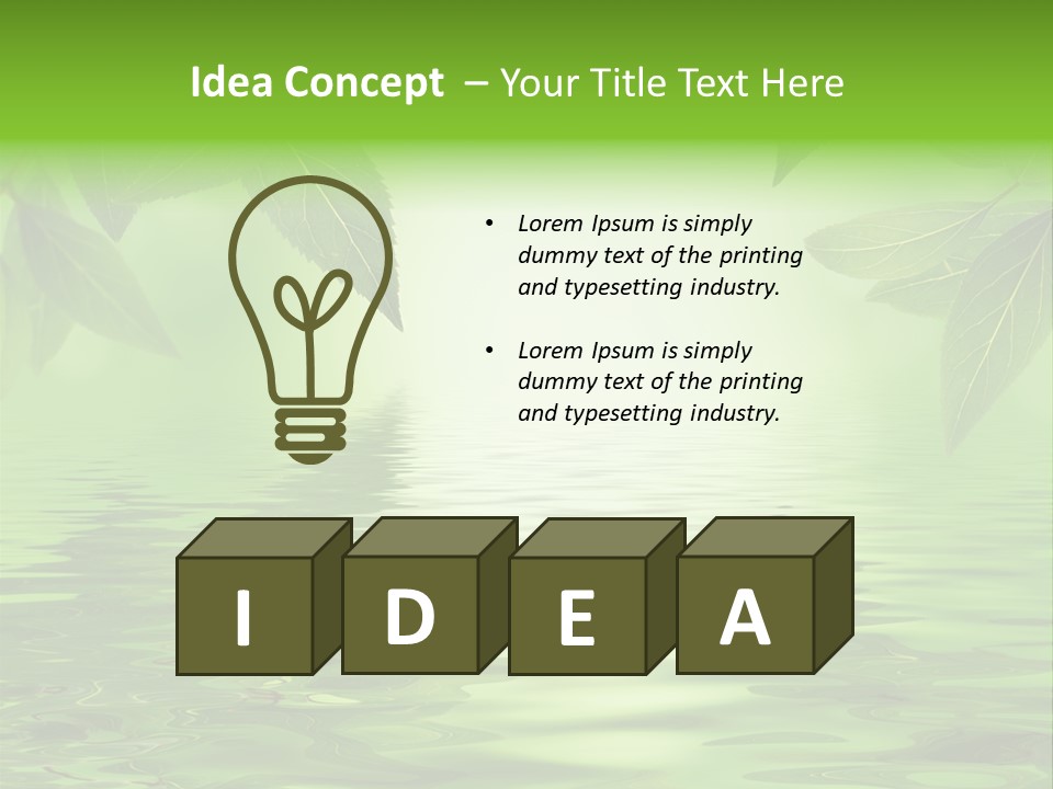 Summer Leave Nature PowerPoint Template