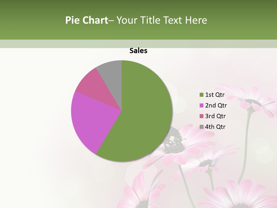 Isolated Petals Border PowerPoint Template