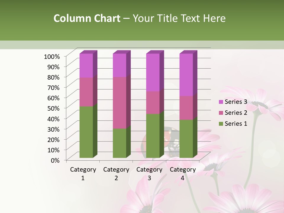 Isolated Petals Border PowerPoint Template