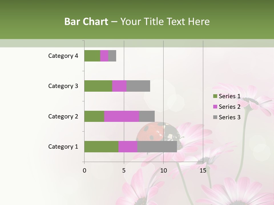 Isolated Petals Border PowerPoint Template