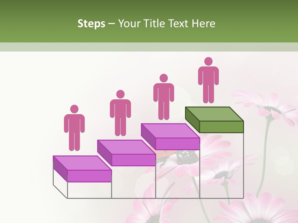 Isolated Petals Border PowerPoint Template
