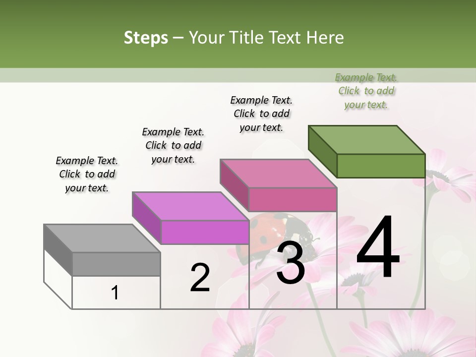 Isolated Petals Border PowerPoint Template