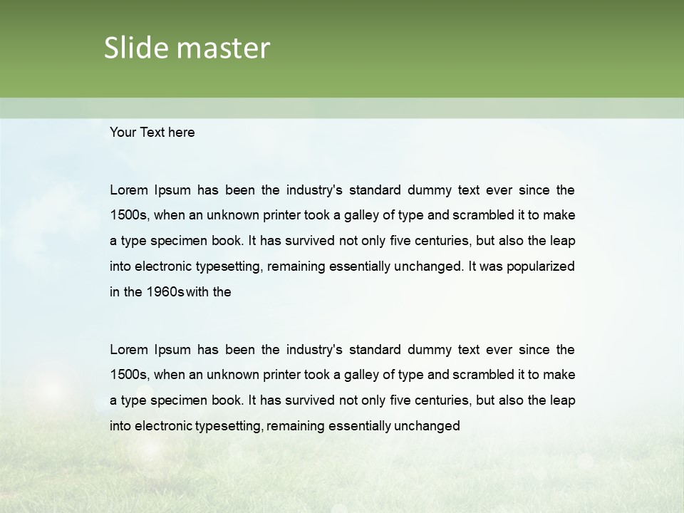 Soft Natural Shape PowerPoint Template