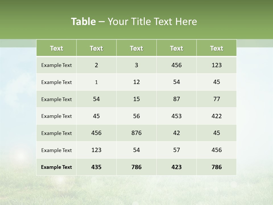 Soft Natural Shape PowerPoint Template