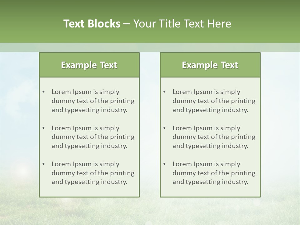 Soft Natural Shape PowerPoint Template