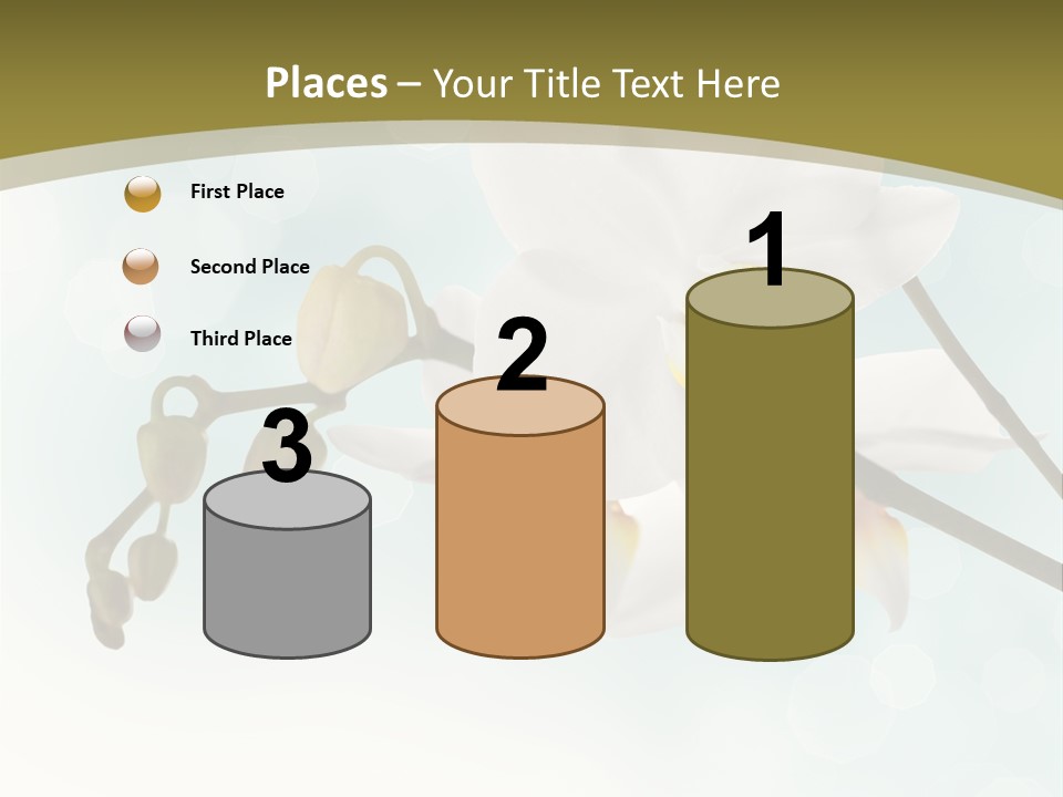 Nature Blossom White PowerPoint Template