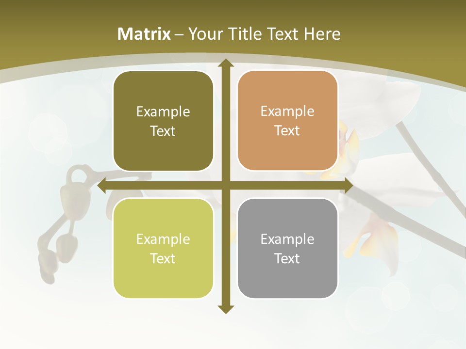 Nature Blossom White PowerPoint Template