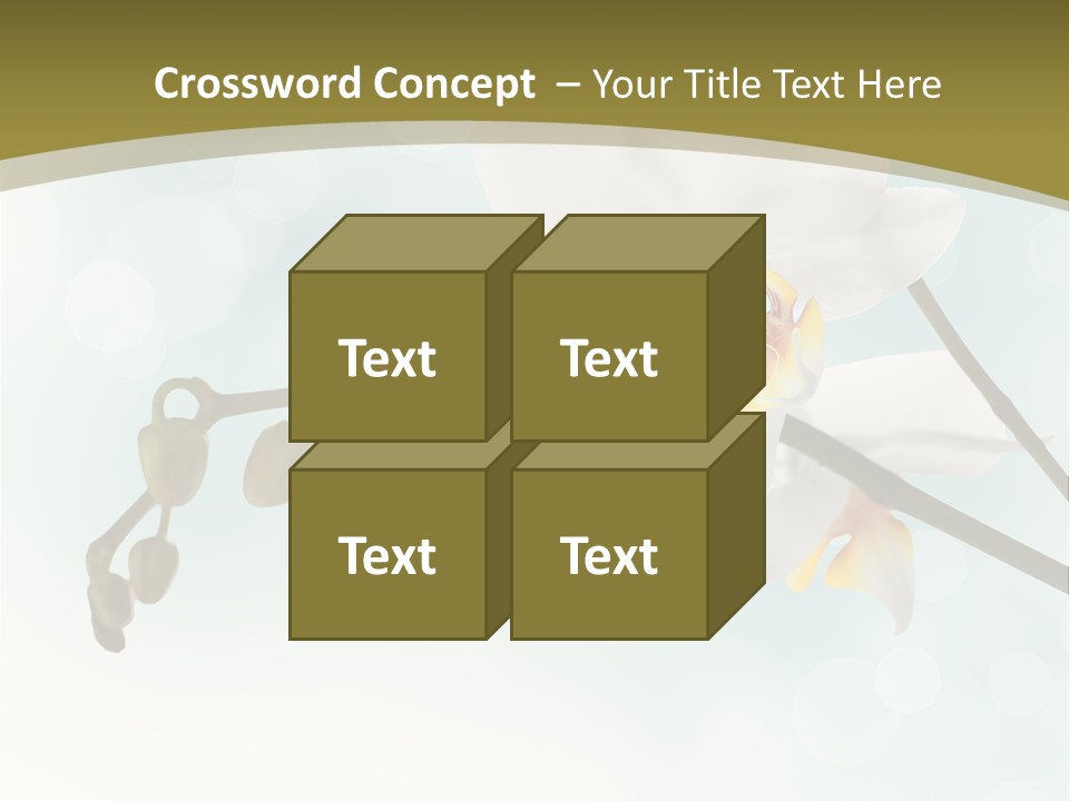 Nature Blossom White PowerPoint Template