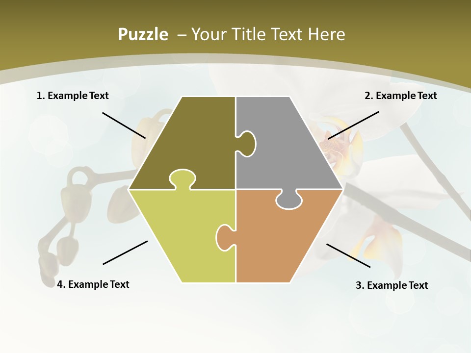 Nature Blossom White PowerPoint Template