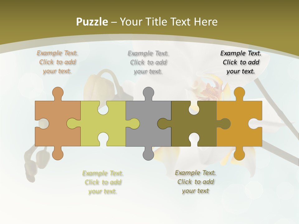 Nature Blossom White PowerPoint Template