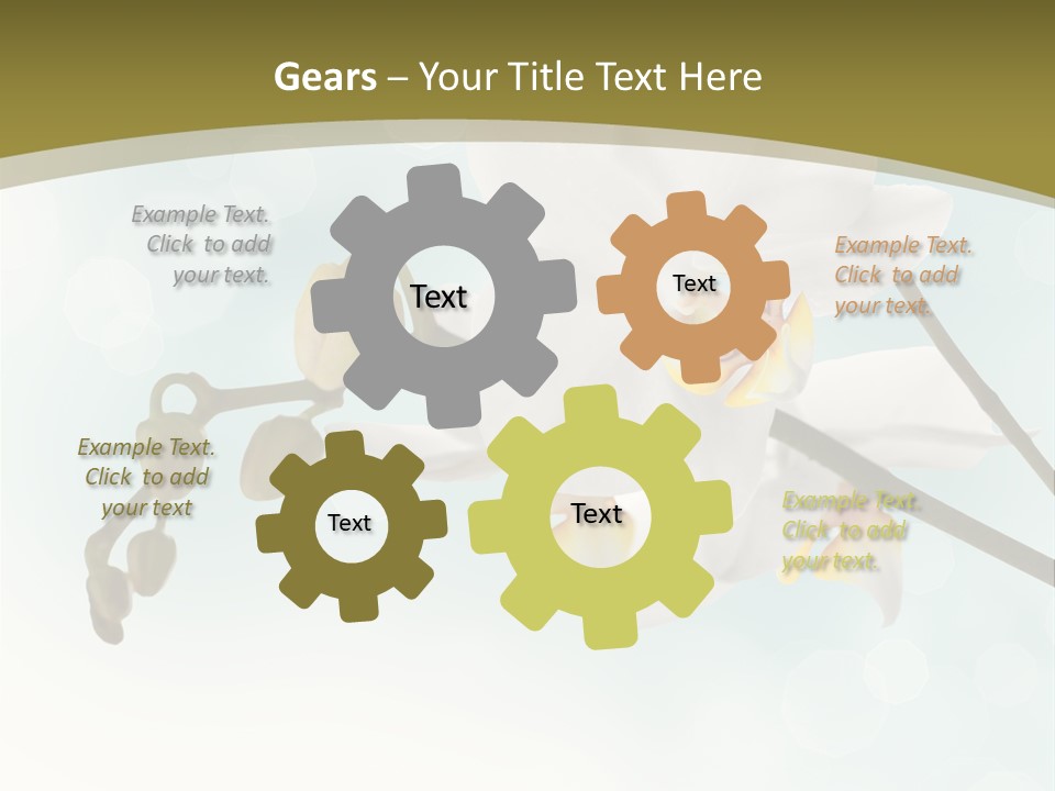 Nature Blossom White PowerPoint Template