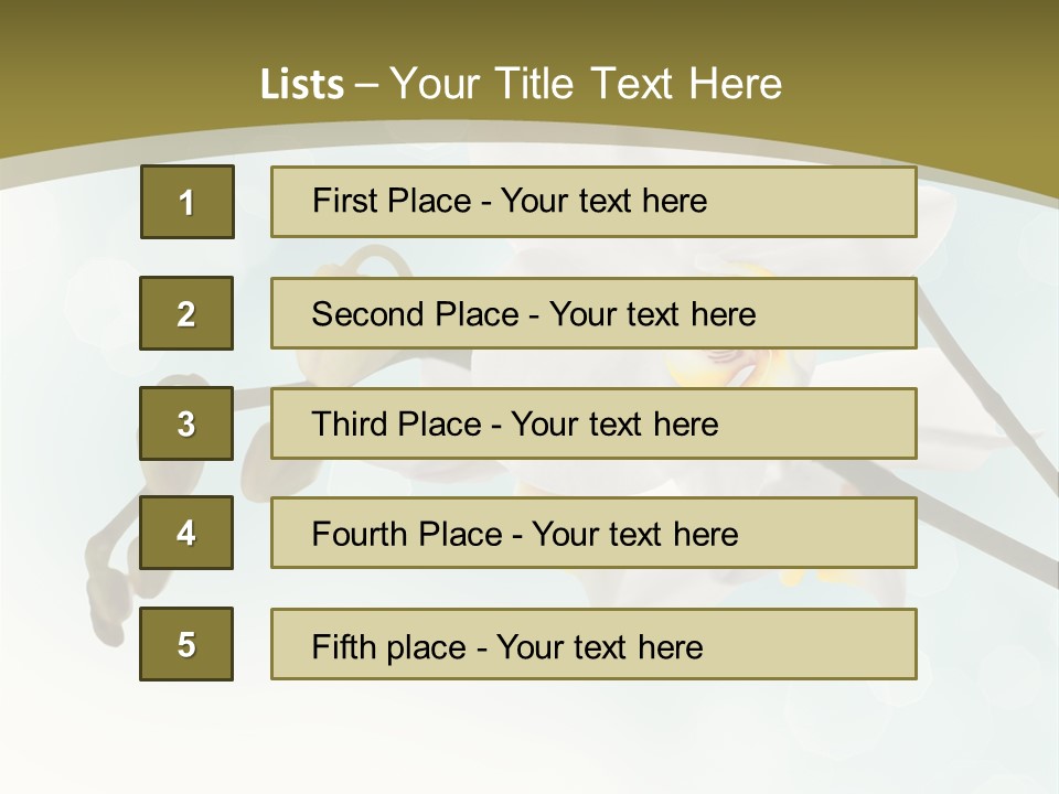Nature Blossom White PowerPoint Template