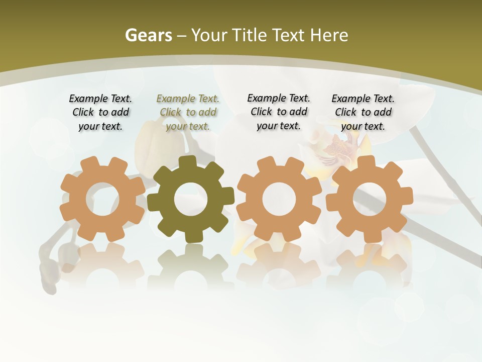 Nature Blossom White PowerPoint Template