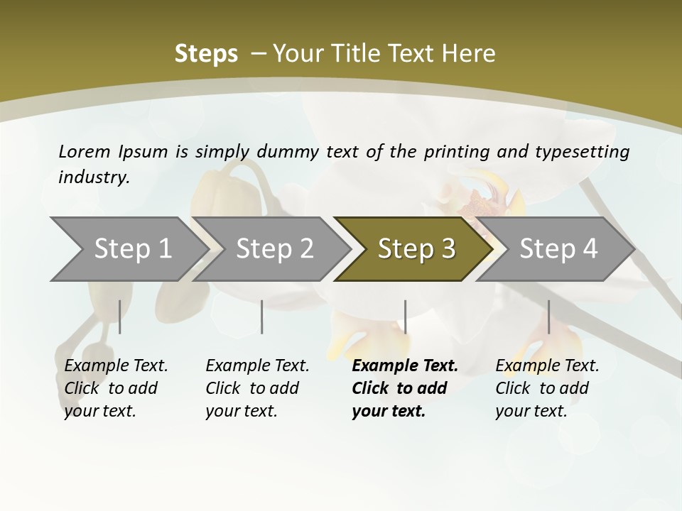 Nature Blossom White PowerPoint Template