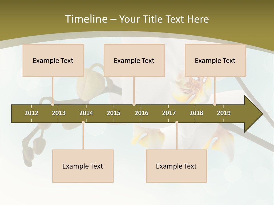 Nature Blossom White PowerPoint Template