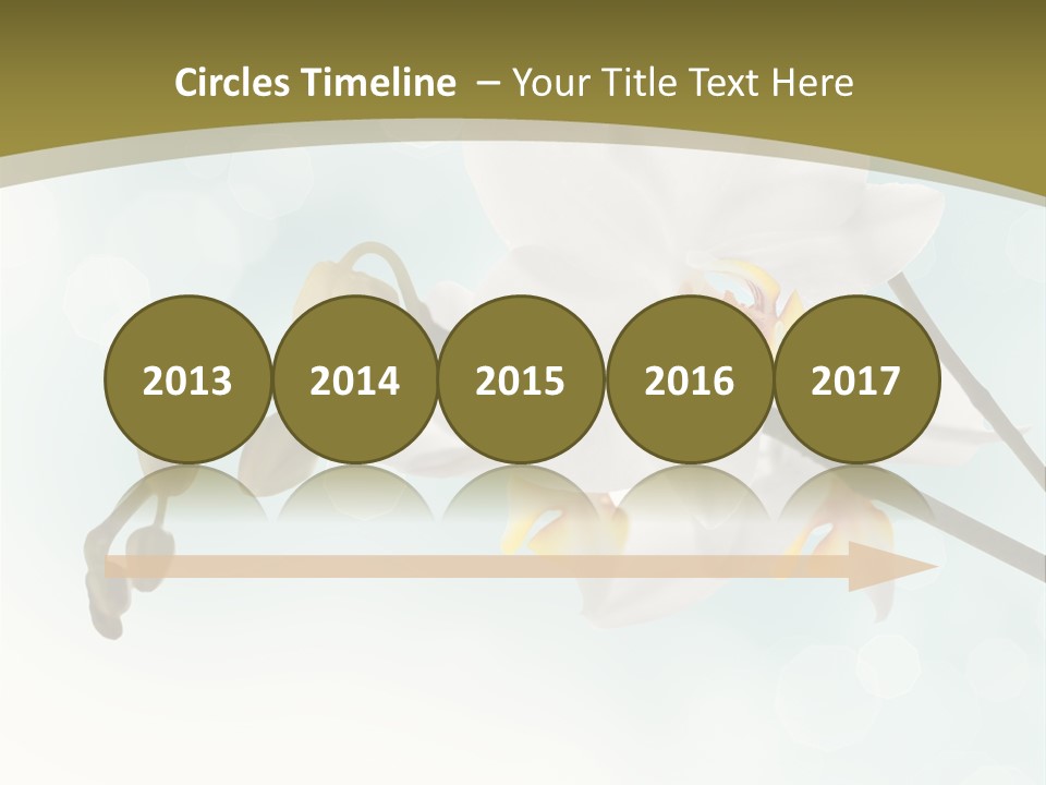 Nature Blossom White PowerPoint Template