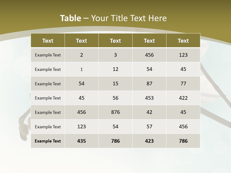 Nature Blossom White PowerPoint Template