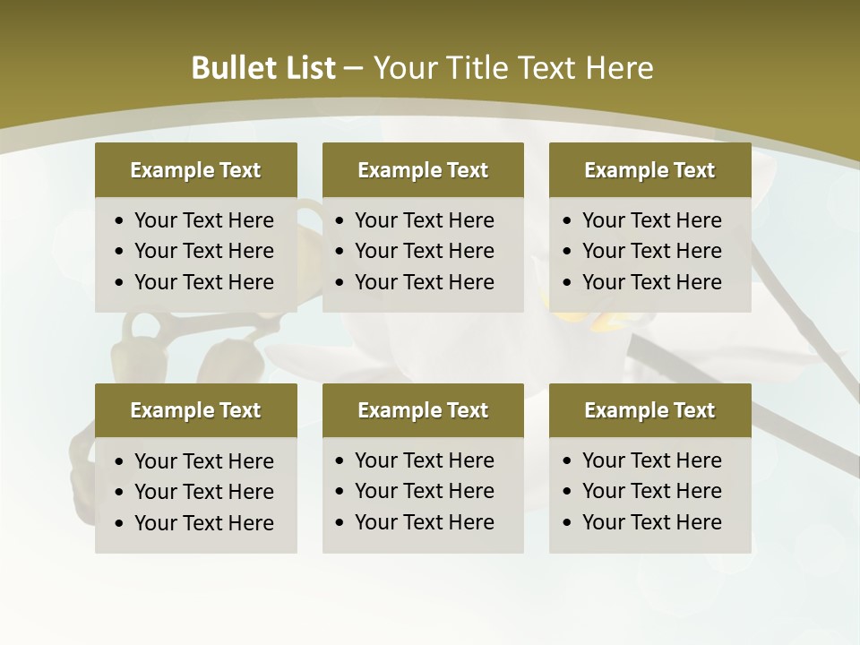 Nature Blossom White PowerPoint Template