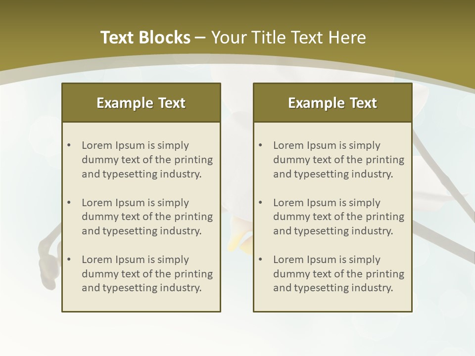 Nature Blossom White PowerPoint Template